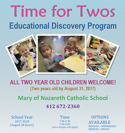 White Oak Borough Time for Twos Educational Discovery Program